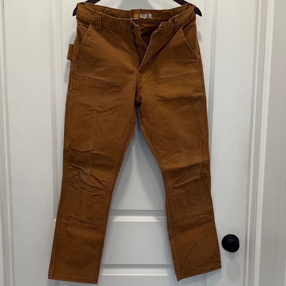 Carhartt Men's Tan Straight Fit Cargo Pants